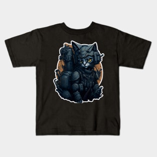 Mecha Cat_008 Kids T-Shirt